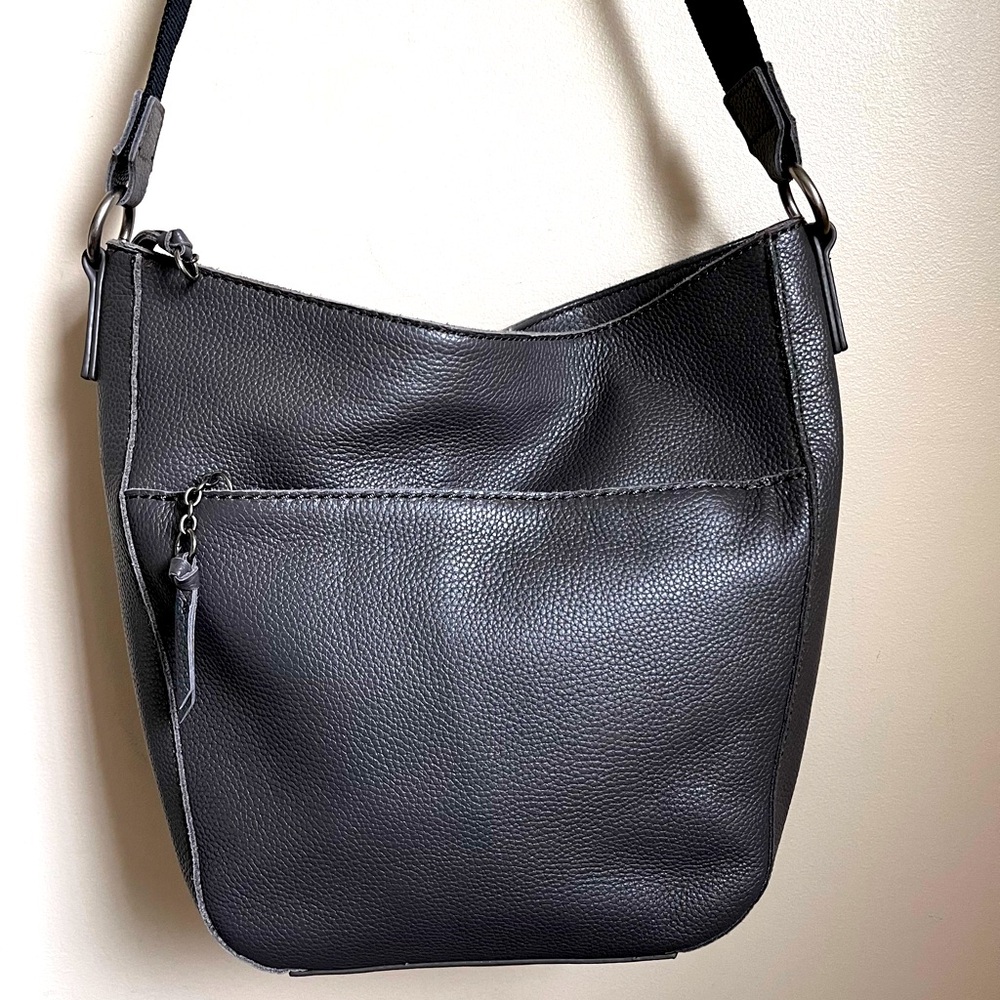 The Sak Gray Leather medium sized Hobo